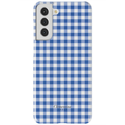Blue Gingham Tough Case