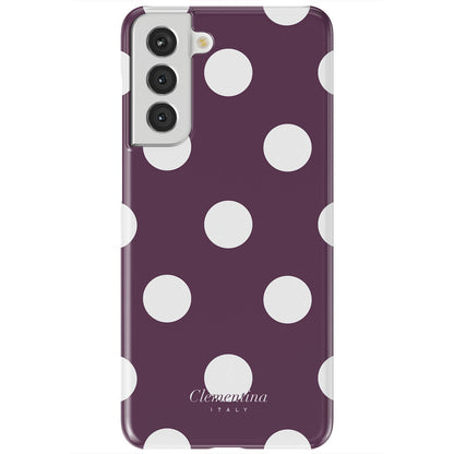 Burgundy Dots Tough Case