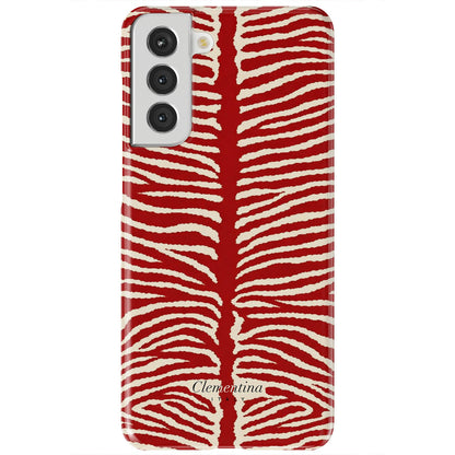Burgundy Zebra Tough Case