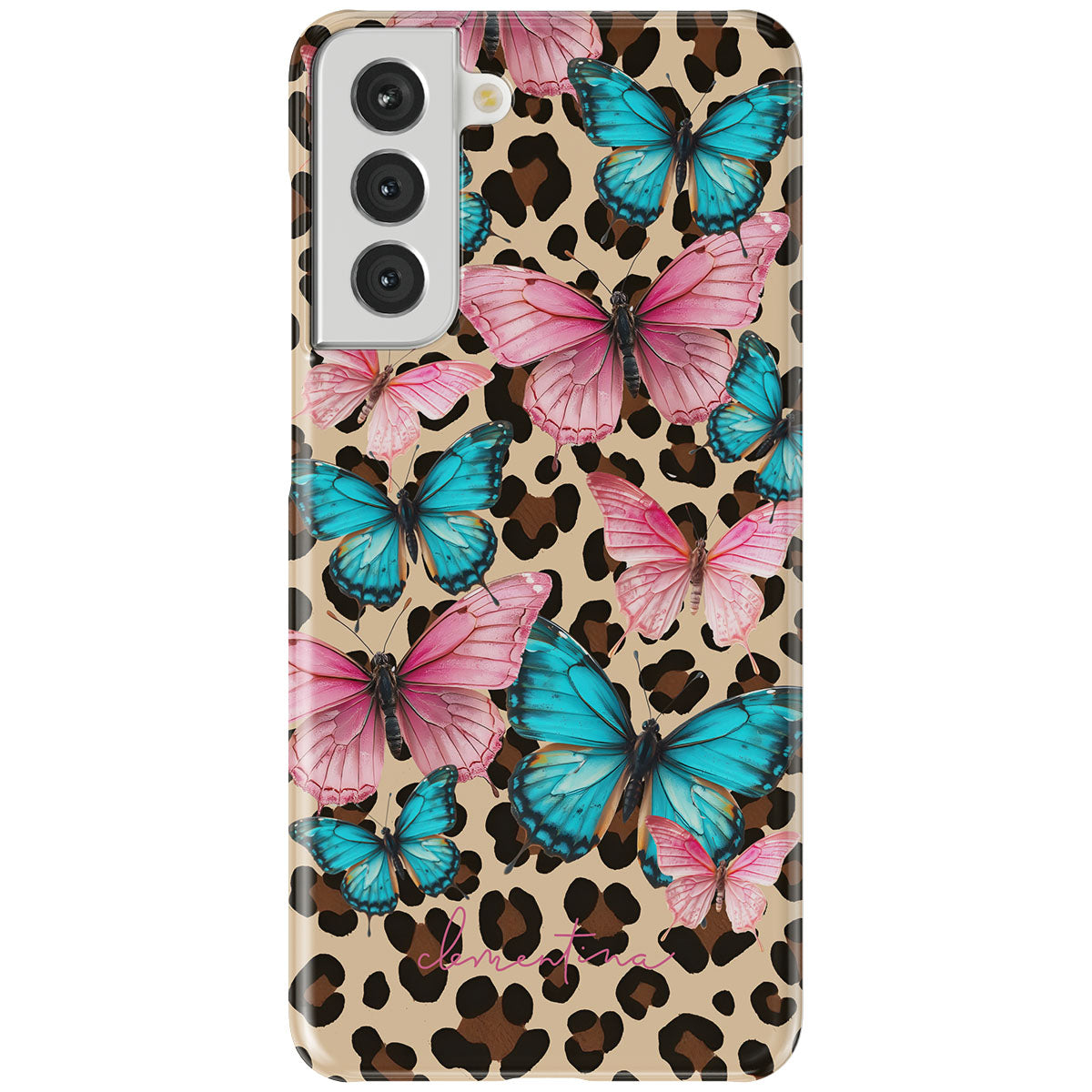 Leopard & Butterflies Snap Case