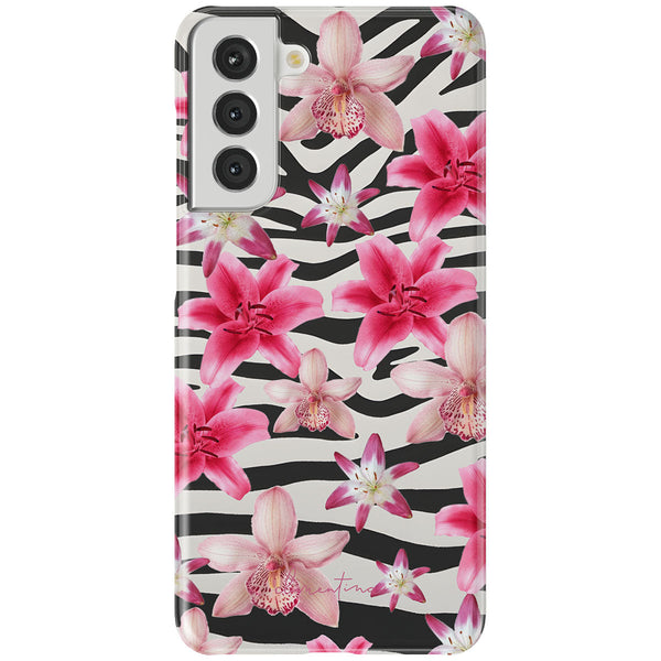 Zebra and Floral Tough Case