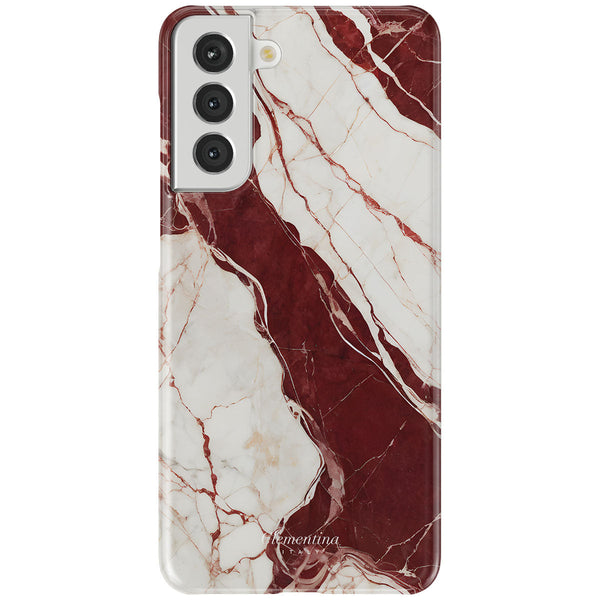 Burgundy Marble Snap Case