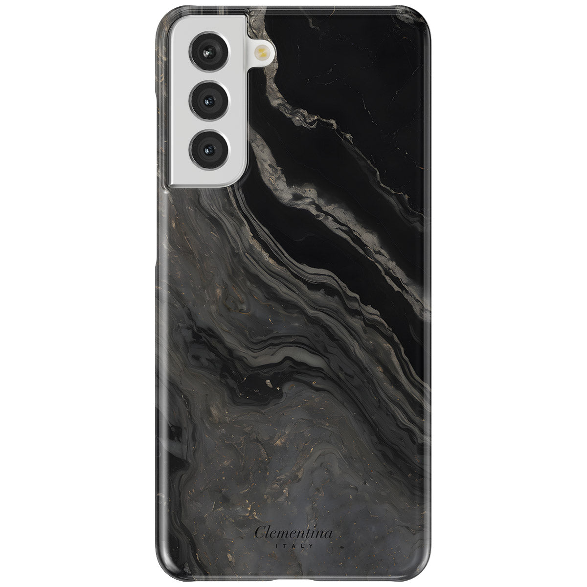 Black Marble Snap Case