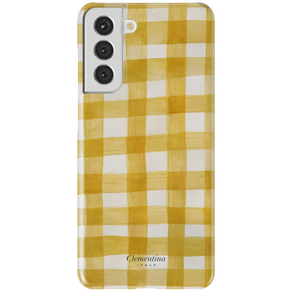 Yellow Gingham Tough Case