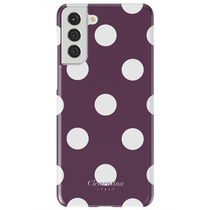 Burgundy Dots Tough Case