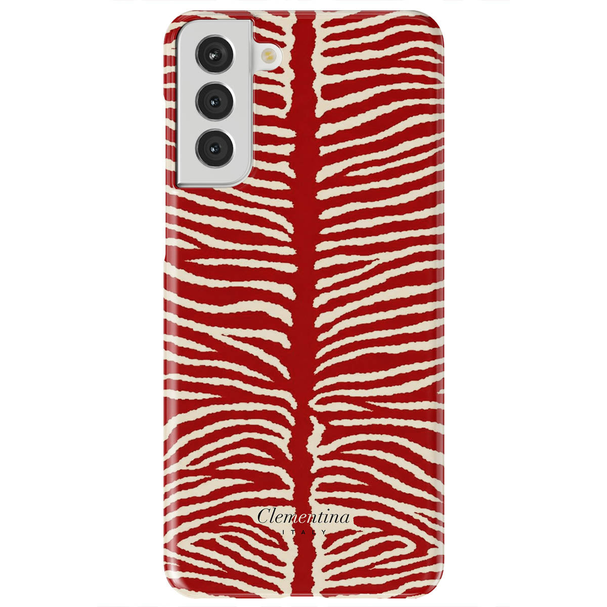 Burgundy Zebra Tough Case