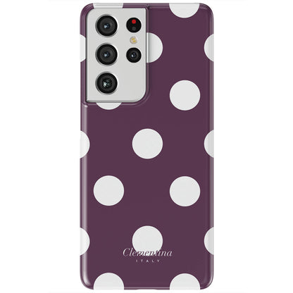Burgundy Dots Tough Case