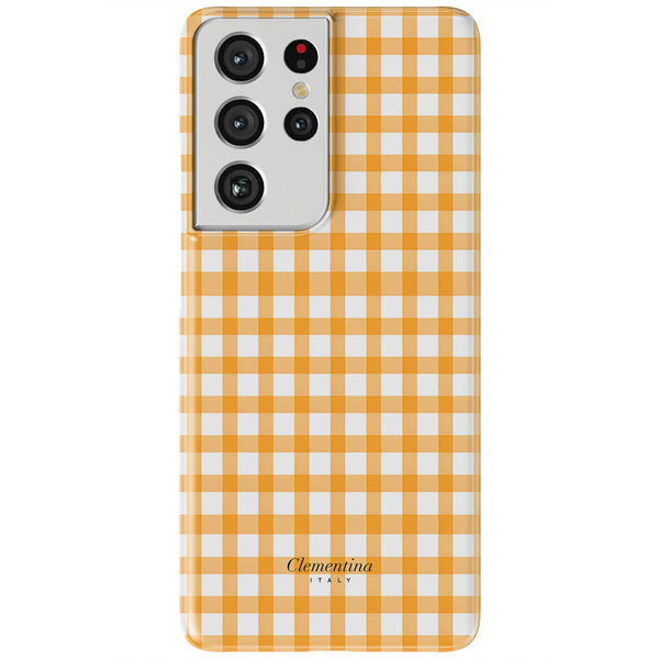 Orange Gingham Tough Case