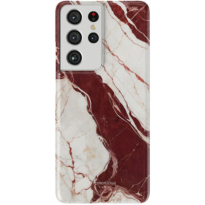 Burgundy Marble Snap Case