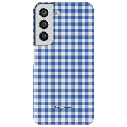 Blue Gingham Tough Case