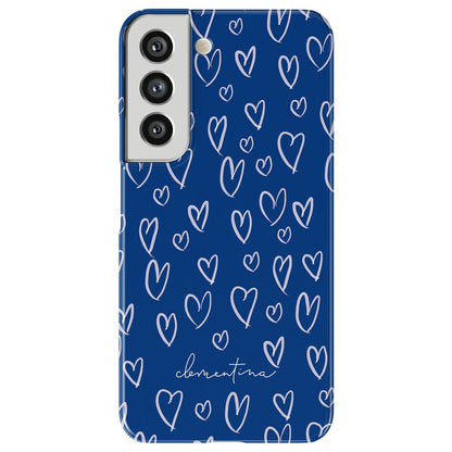 Blue Hearts Magnetic Tough Phone Case