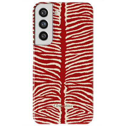 Burgundy Zebra Tough Case