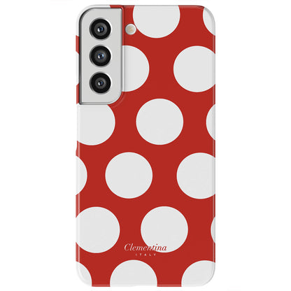 White Polka Dots Tough Case