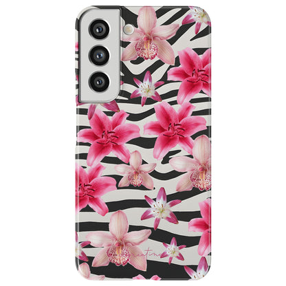Zebra and Floral Magnetic Tough Phone Case