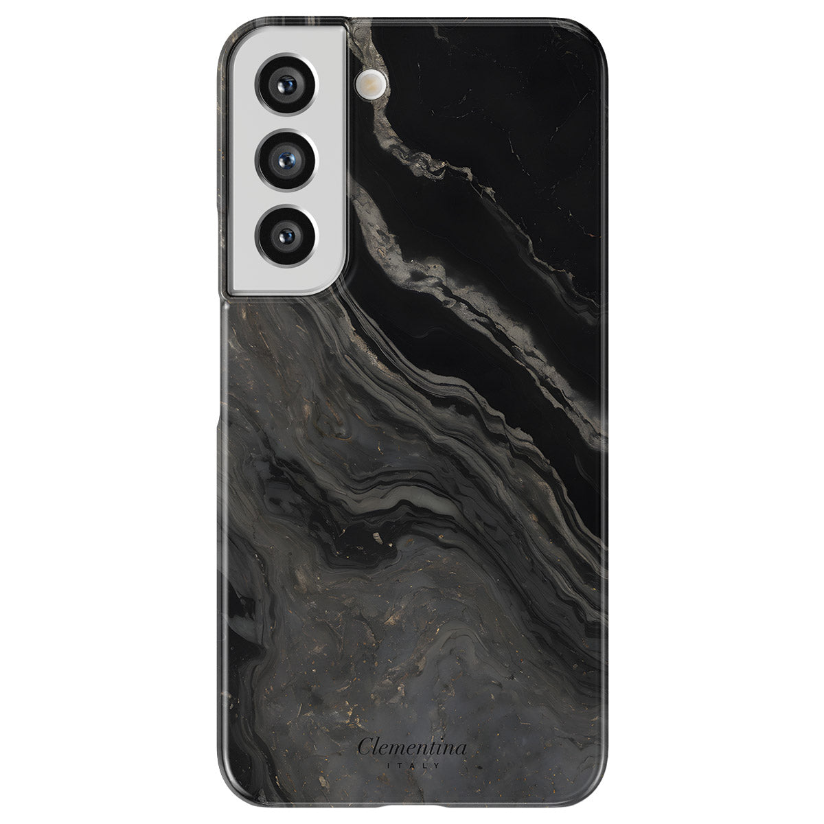 Black Marble Snap Case