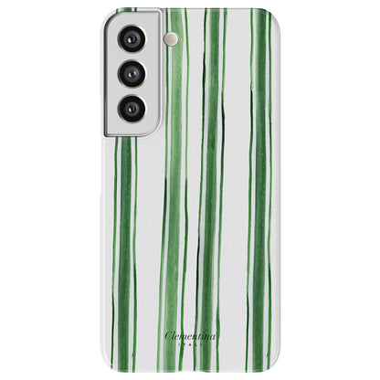 Green Stripes Snap Case