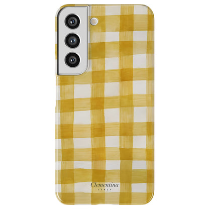 Yellow Gingham Magnetic Tough Phone Case