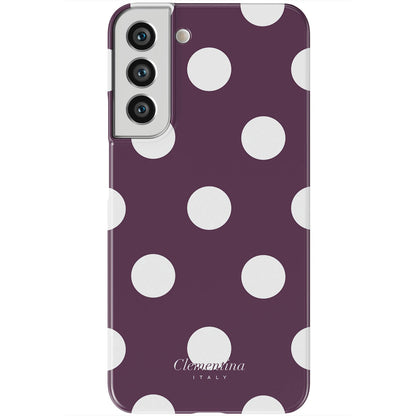 Burgundy Dots Tough Case