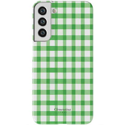 Green Gingham Magnetic Tough Phone Case