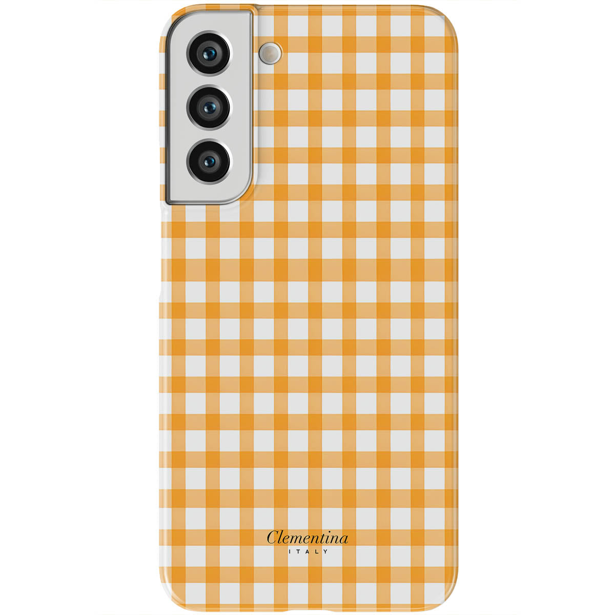 Orange Gingham Magnetic Tough Phone Case