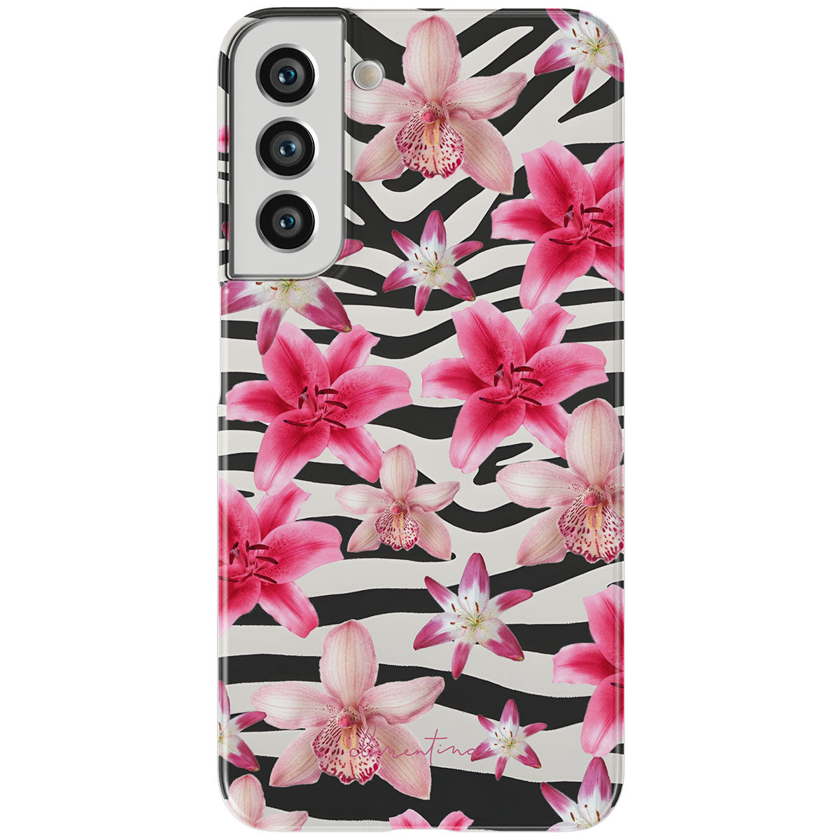 Zebra and Floral Magnetic Tough Phone Case