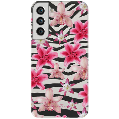 Zebra and Floral Magnetic Tough Phone Case