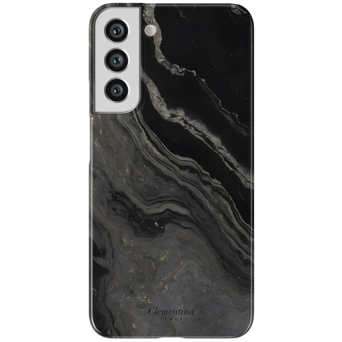 Black Marble Snap Case