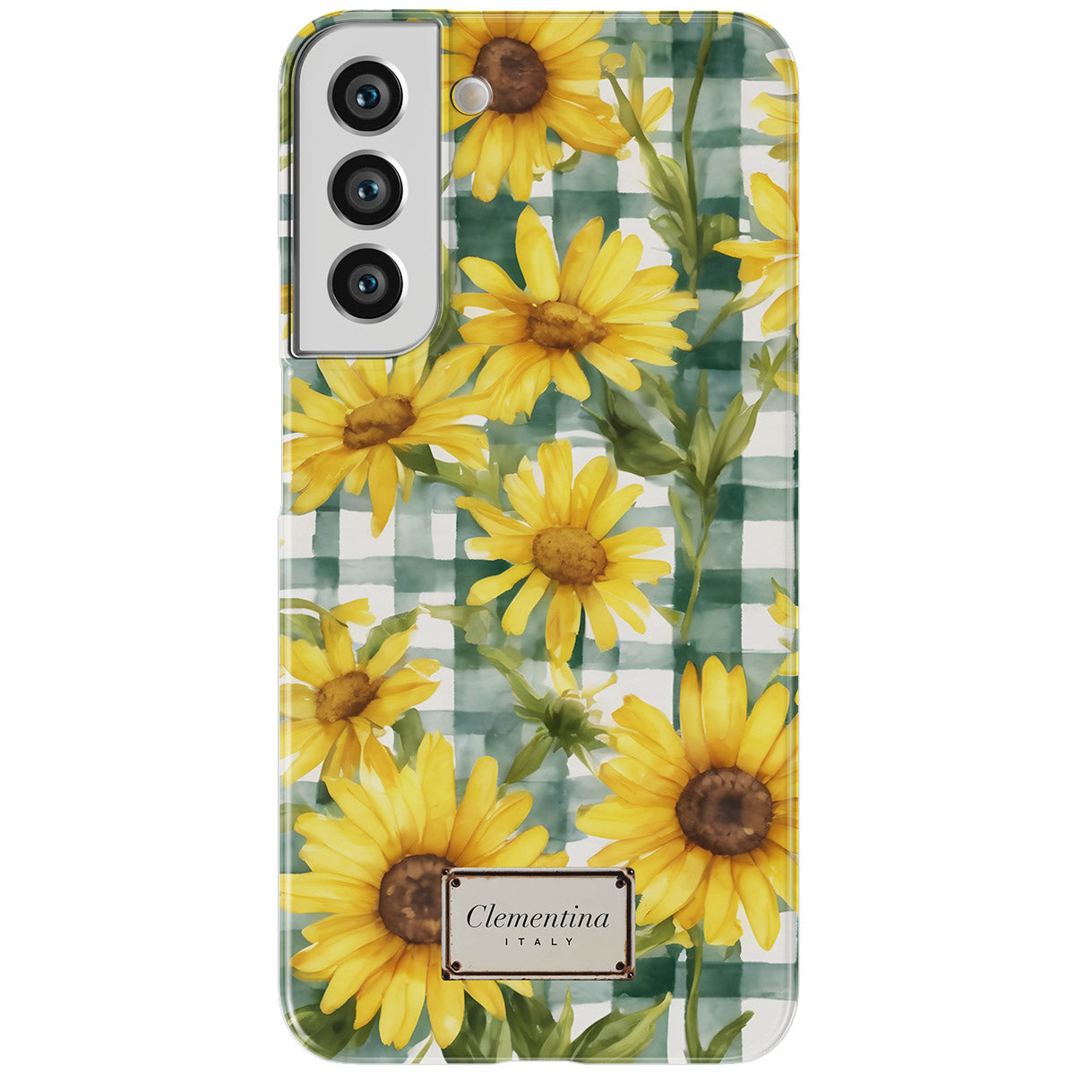 Gingham and Flowers Magnetic Tough Phone Case