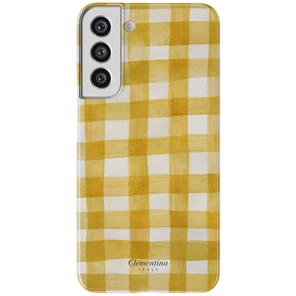 Yellow Gingham Snap Case