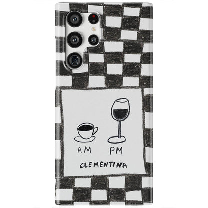 AM PM Magnetic Tough Phone Case