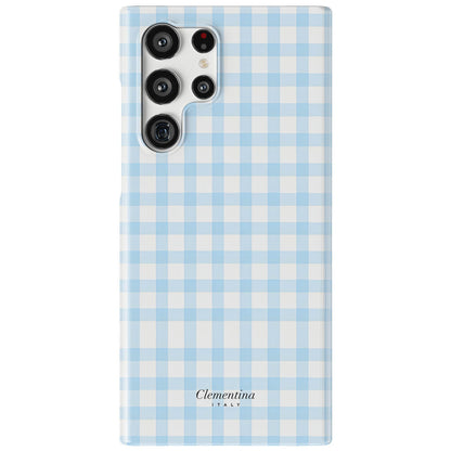 Baby Blue Gingham Magnetic Tough Phone Case