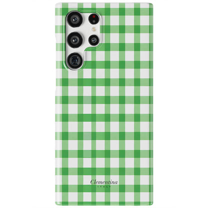 Green Gingham Magnetic Tough Phone Case