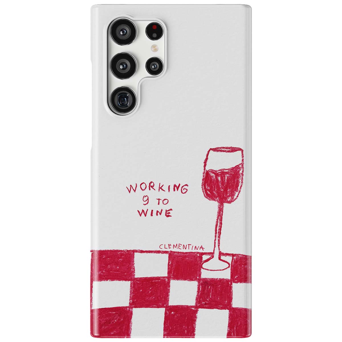 9 to Wine Snap Case