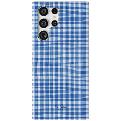 Blue Gingham Tough Case