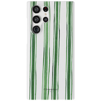 Green Stripes Snap Case