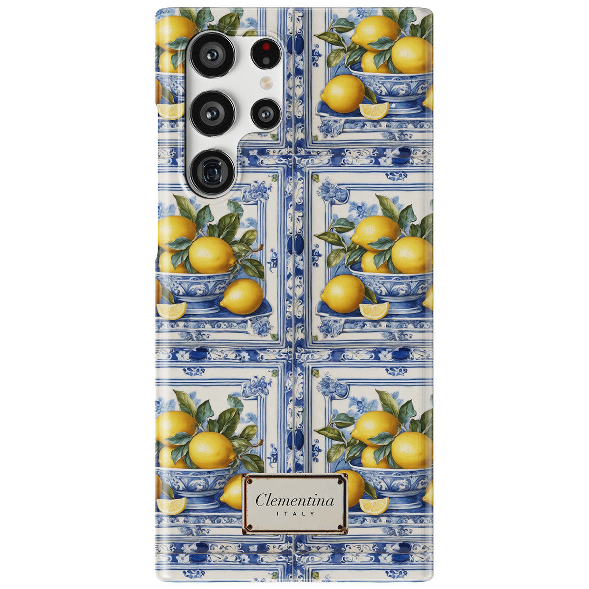 Lemon Majolica Snap Case