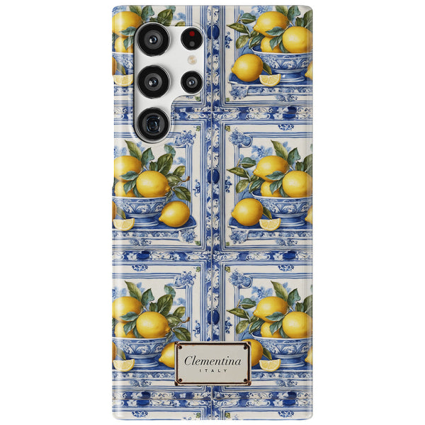 Lemon Majolica Snap Case