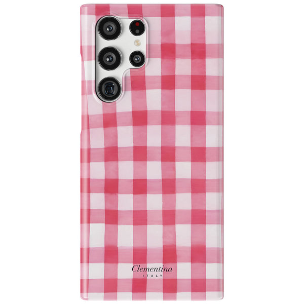 Pink Gingham Tough Case