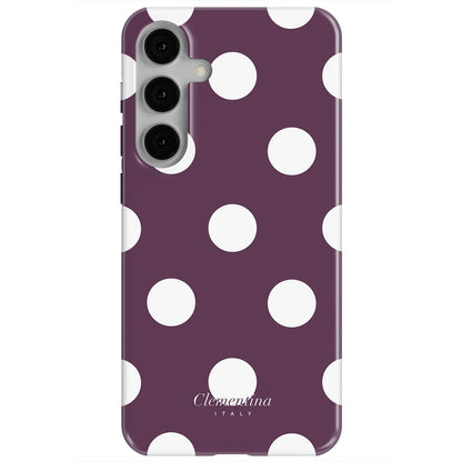 Burgundy Dots Tough Case