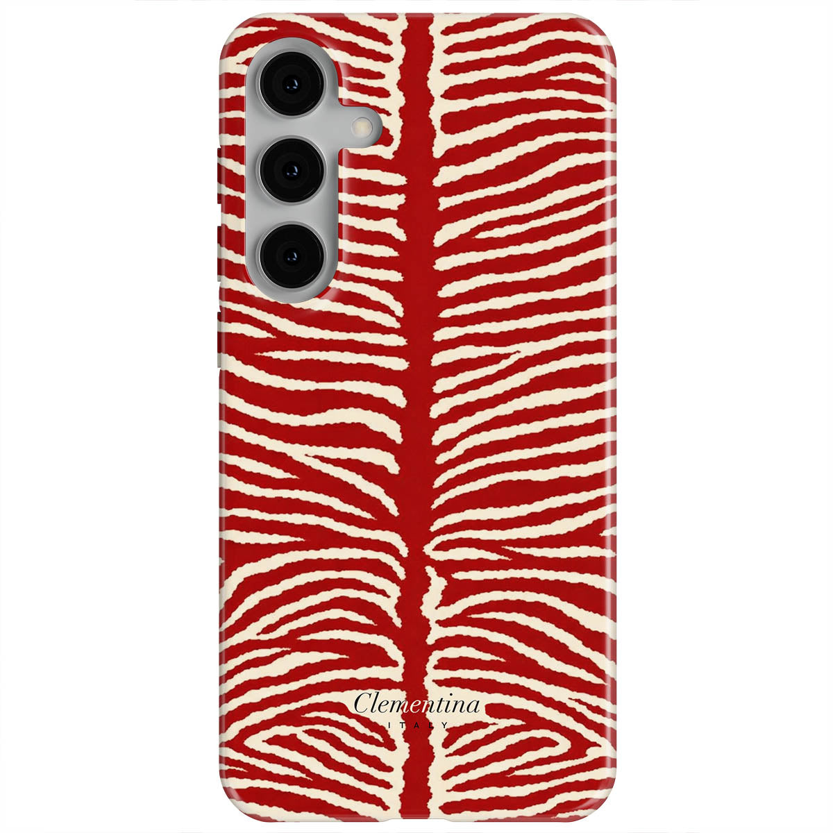 Burgundy Zebra Tough Case