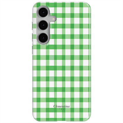Green Gingham Magnetic Tough Phone Case