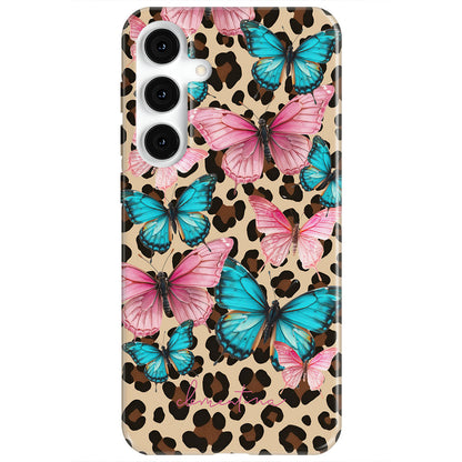 Leopard & Butterflies Magnetic Tough Phone Case