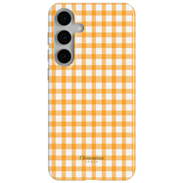 Orange Gingham Tough Case
