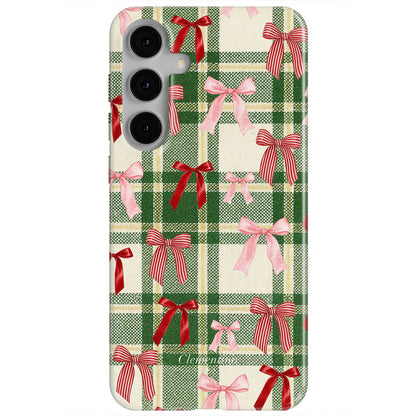 Tartan and Bows Magnetic Tough Phone Case