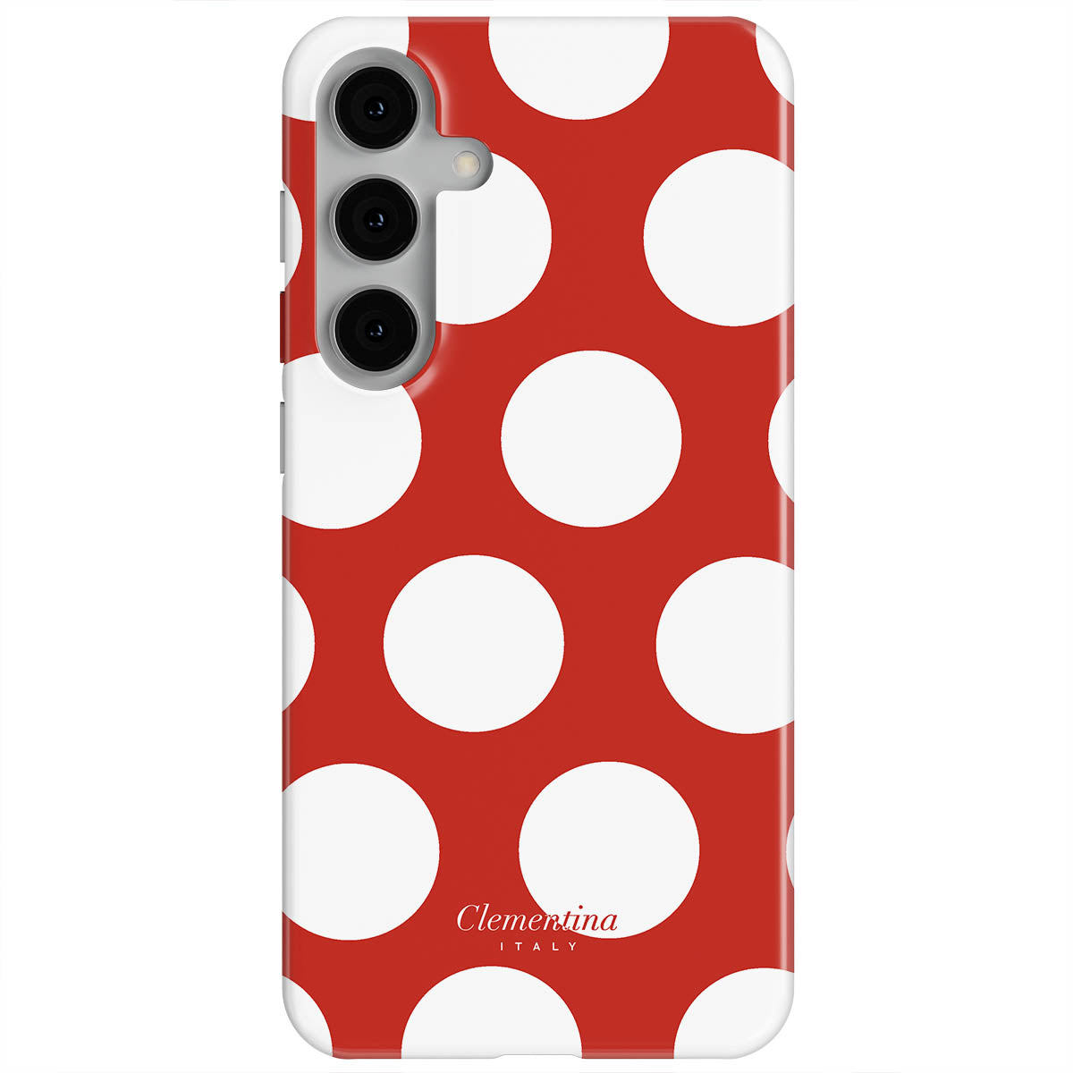 White Polka Dots Tough Case