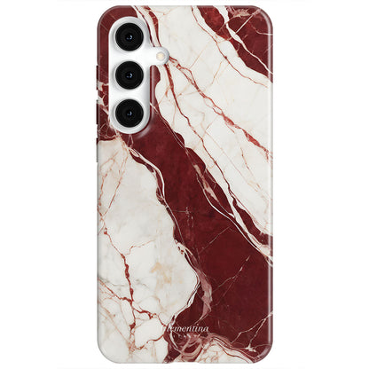 Burgundy Marble Snap Case