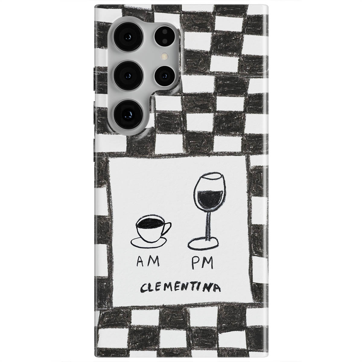 AM PM Magnetic Tough Phone Case