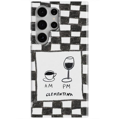 AM PM Magnetic Tough Phone Case