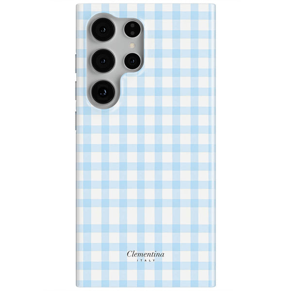 Baby Blue Gingham Tough Case