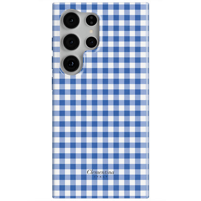 Blue Gingham Tough Case